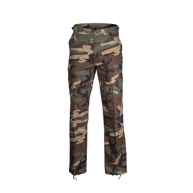 Mil-Tec Us Woodland R/S BDU Field Pants ′Slim Fit′ Woodland marginimo taktinės kelnės