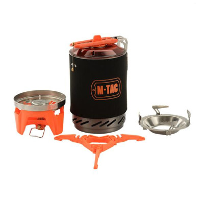M-Tac Gas Burner With Boiler Turistinė viryklė su puodu