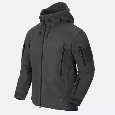 Helikon-Tex Patriot taktiskais flīss ar kapuci, Dark Grey