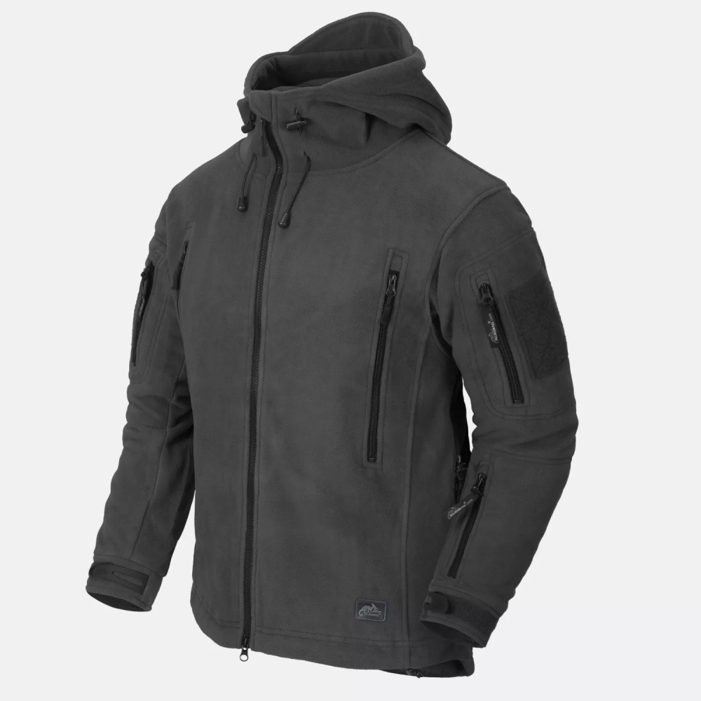 Helikon-Tex Patriot taktiskais flīss ar kapuci, Dark Grey