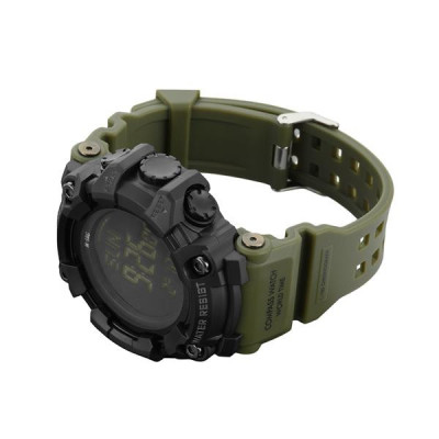 M-Tac 2037 taktiskais pulkstenis kompass, hronometrs, Army Olive