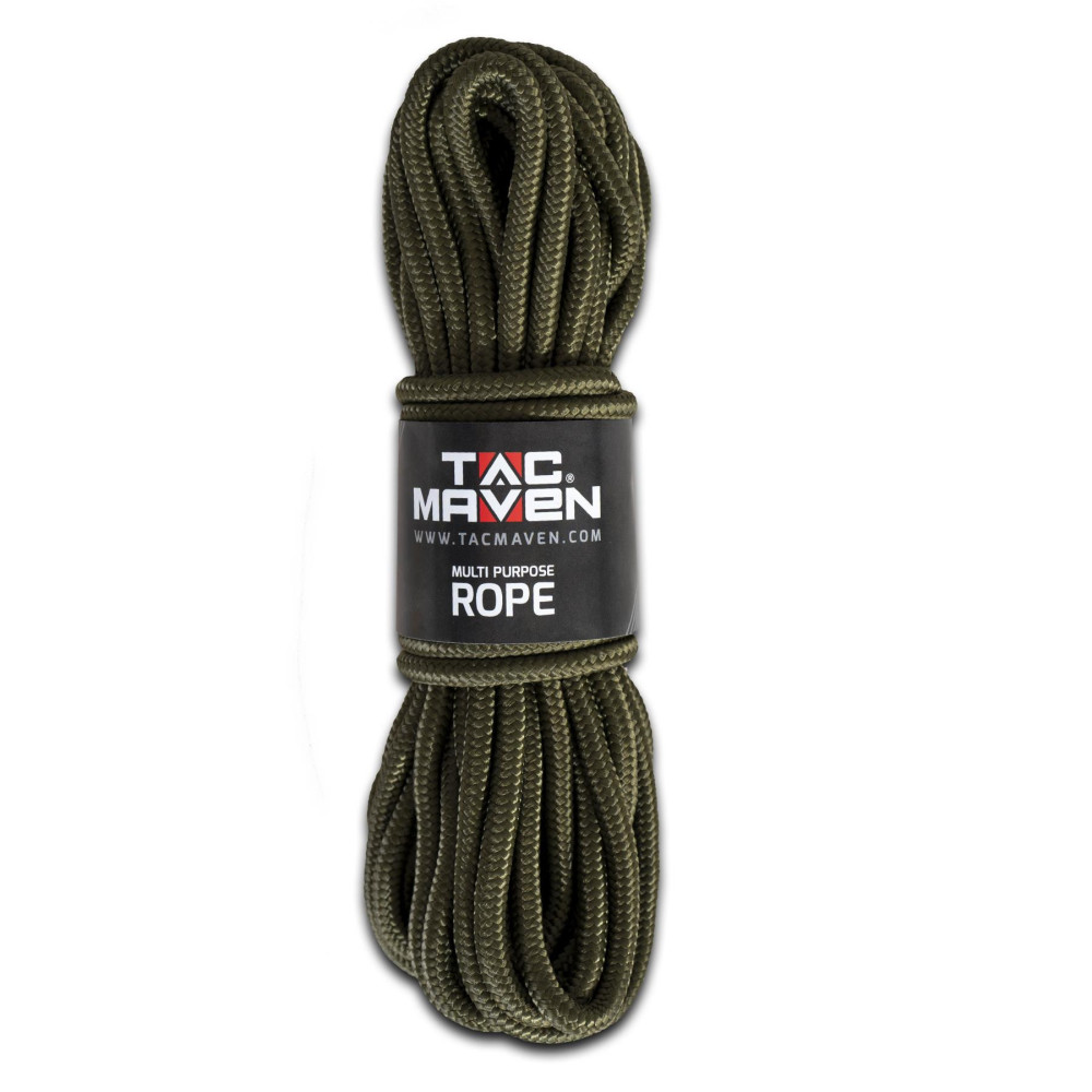 Tac Maven polipropilēna virve 10 mm x 15 m, 100 % polipropilēns, Olive