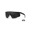 Wiley X WX Saber Advanced ballistiskie brilles caurspīdīgas lēcas, Melna