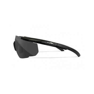 Wiley X WX Saber Advanced ballistiskie brilles caurspīdīgas lēcas, Melna