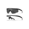 Wiley X WX Saber Advanced ballistiskie brilles caurspīdīgas lēcas, Melna