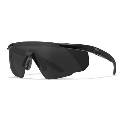 Wiley X WX Saber Advanced ballistiskie brilles dzeltenas lēcas, Melna