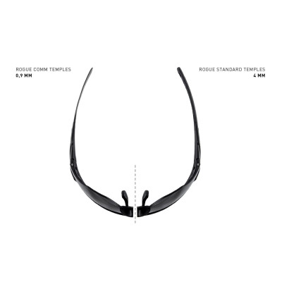 Wiley X WX Rogue Comm ballistiskie brilles, Pelēkbrūns