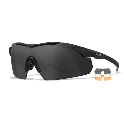 Wiley X WX Vapor ballistiskie brilles, Melna