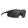 Wiley X WX Vapor ballistiskie brilles, Melna