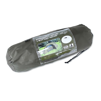Mil-Tec Recom 1-Person Tent vienvietīga telts, Olive