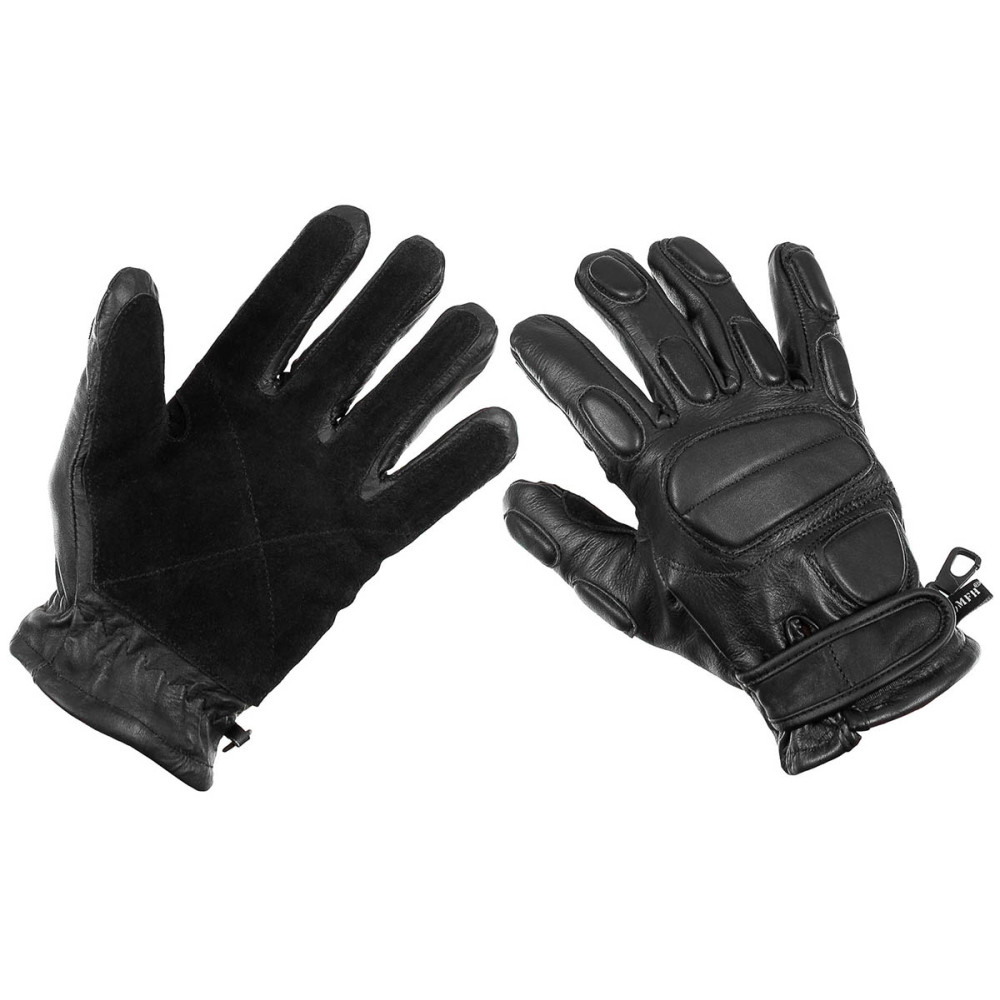MFH Protect Leather Gloves – ādas cimdi, pretgriezuma
