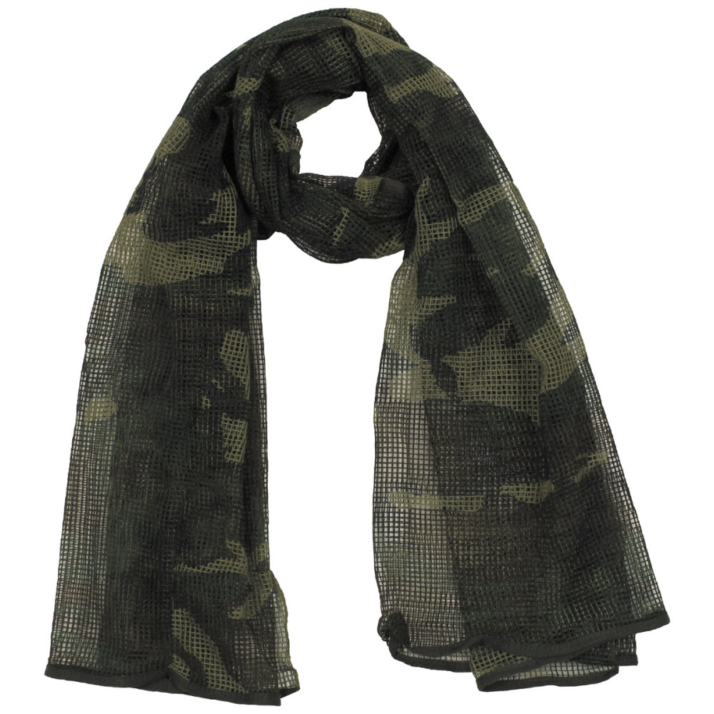 MFH Mesh Scarf Woodland 190×90 cm – maskēšanās tīkla šalle