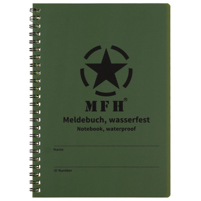 MFH Notebook Waterproof Spiral Binding – piezīmju bloks