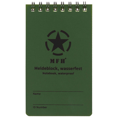 MFH Notebook Waterproof Small 7.5×13 cm – piezīmju bloks