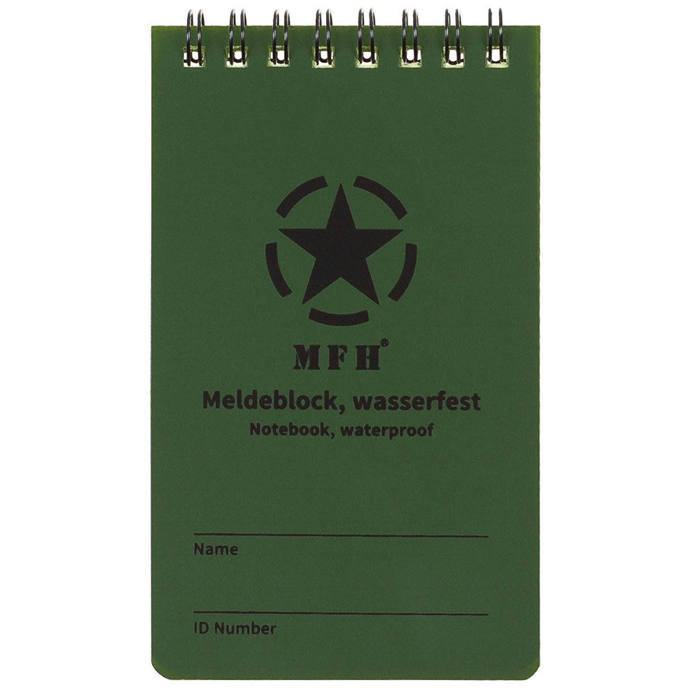 MFH Notebook Waterproof Small 7.5×13