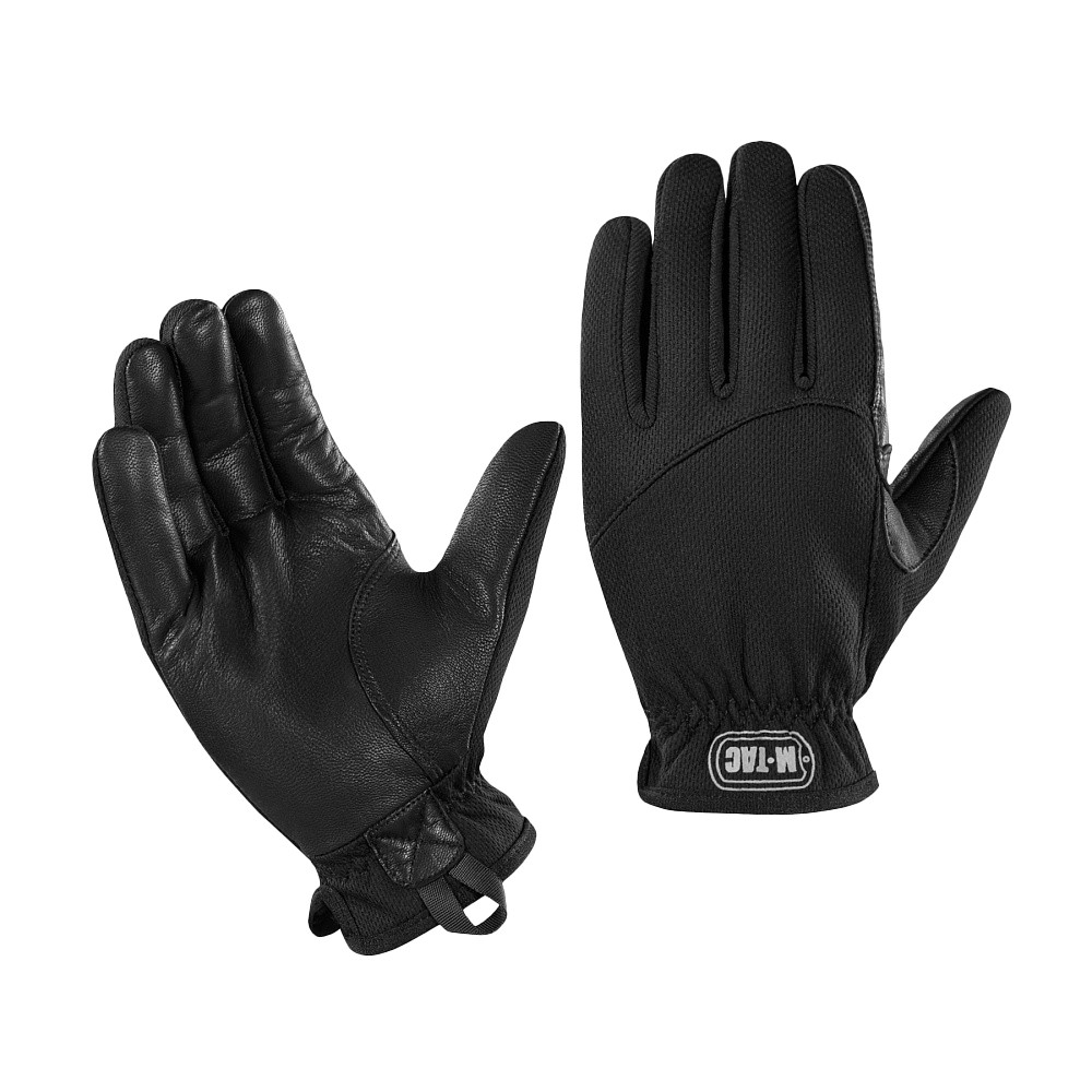 M-Tac Scout Tactical Mk.2 Leather Gloves – taktiskie cimdi, Melna