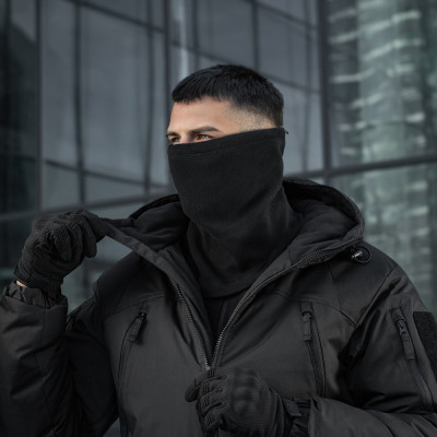 M-Tac Anatomical Snood Adjustable Elite Fleece – kakla sildītājs, Melna
