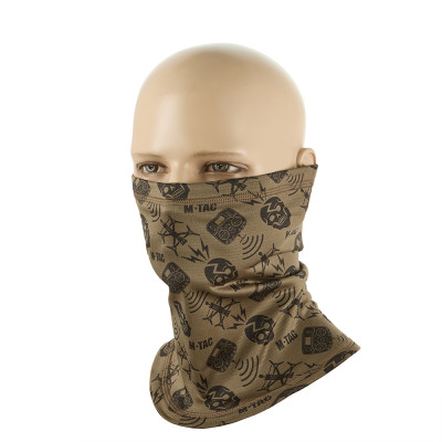 M-Tac Scarf Tube Microfleece Drone Pattern – kakla sildītājs, Tan