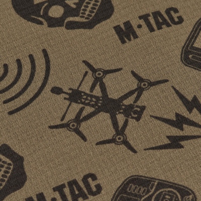 M-Tac Scarf Tube Microfleece Drone Pattern – kakla sildītājs, Tan