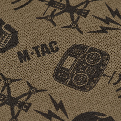 M-Tac Scarf Tube Microfleece Drone Pattern – kakla sildītājs, Tan